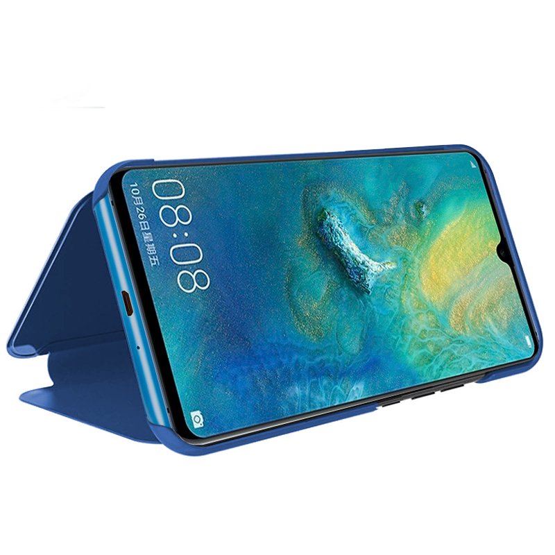 Capa Flip Huawei Mate 20 X Clear View Blue