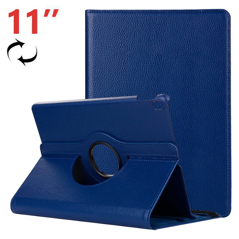 Capa em couro azul para iPad Pro 11 (2018) giratória