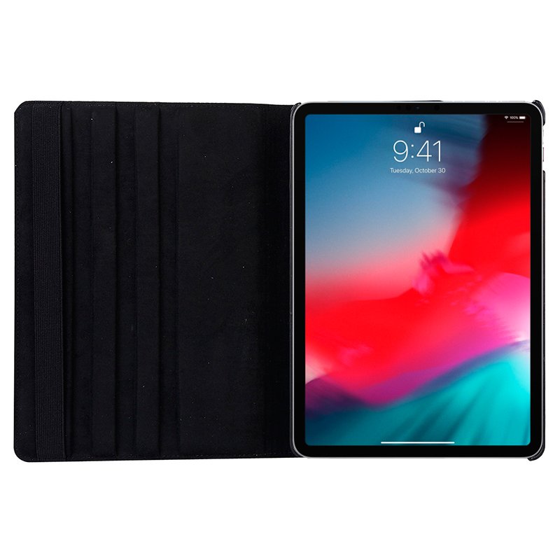 Capa em Pele Rotativa para iPad Pro 11 (2018) Preta