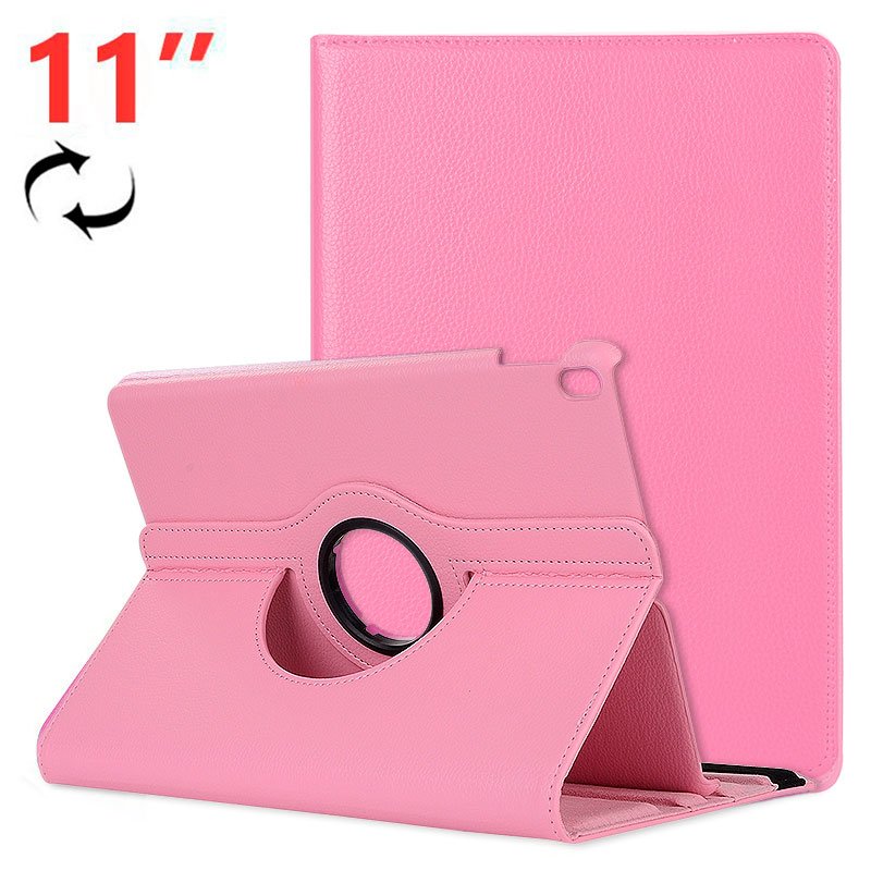 Capa em Pele Rosa para iPad Pro 11 (2018) Giratória