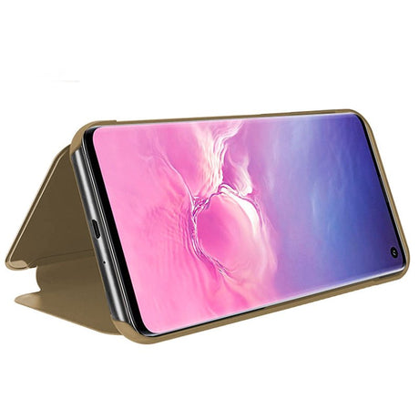 Capa Flip Samsung G973 Galaxy S10 Clear View Gold