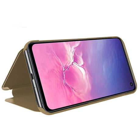 Capa Flip Samsung G970 Galaxy S10e Clear View Gold