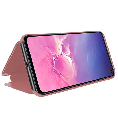 Capa Flip Samsung G970 Galaxy S10e Clear View Pink