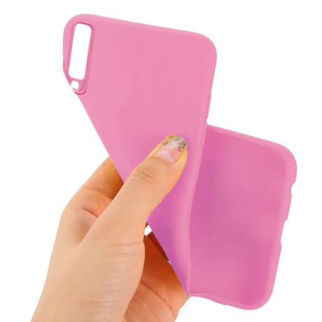 Capa Silicone Samsung A750 Galaxy A7 (Rosa)