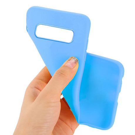 Capa Silicone Samsung G973 Galaxy S10 (Azul Claro)