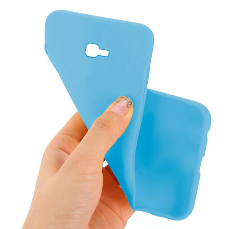 Capa Silicone Samsung J415 Galaxy J4 Plus (Azul Claro)