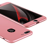 Capa de proteção GKK 360 frontal e traseira capa de corpo inteiro para iPhone 7 Plus rosa