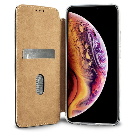 Capa Flip para iPhone XS Max - Castanho