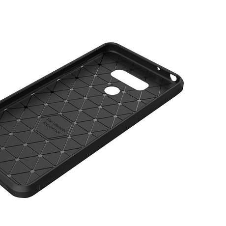 Capa carbono Capa flexível de TPU para LG G6 H870 preta