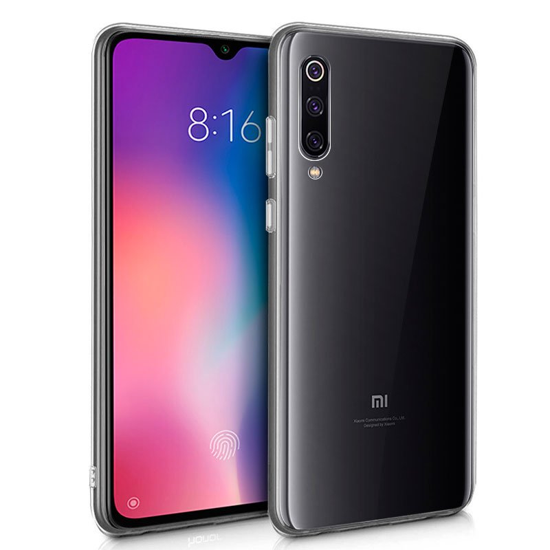 Capa silicone para Xiaomi Mi 9 (transparente)