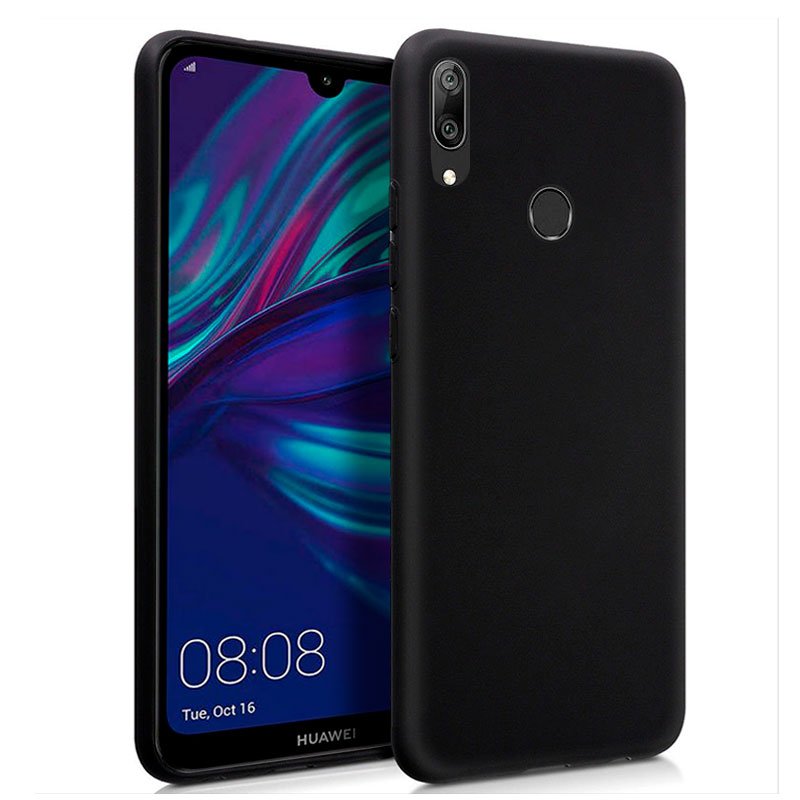 Capa Silicone Huawei Y7 (2019) Preto