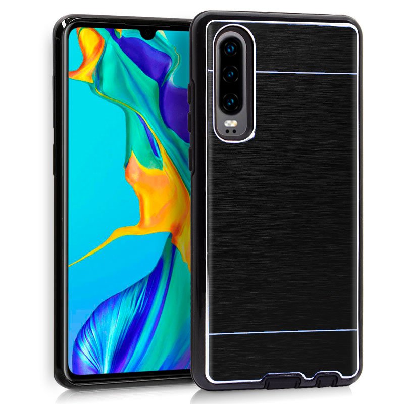 Capa em Alumínio Preto para Huawei P30