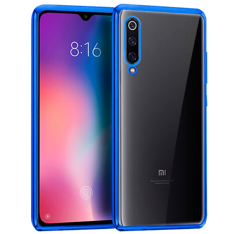 Capa Metal Borda Xiaomi Mi 9 (Azul)