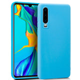 Capa Silicone Huawei P30 (Azul Claro)