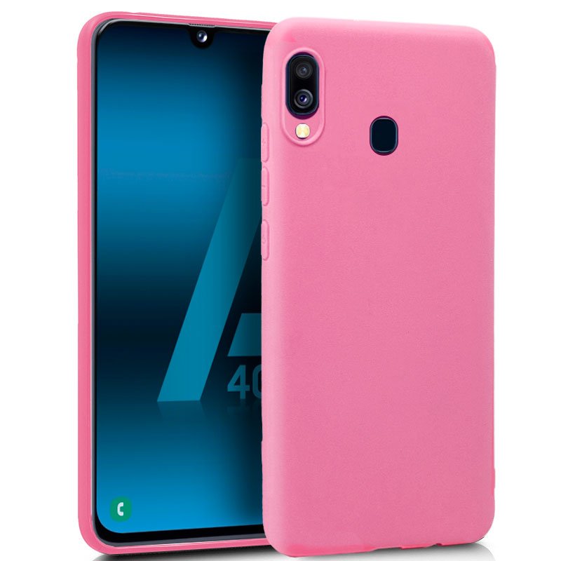 Capa Silicone Samsung A405 Galaxy A40 (Rosa)