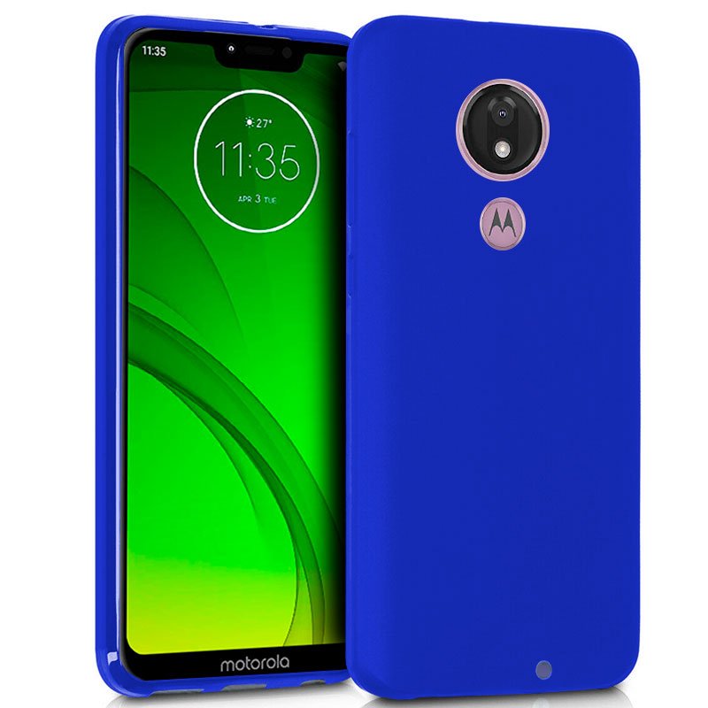 Capa Silicone para Motorola Moto G7 / G7 Plus (Azul)