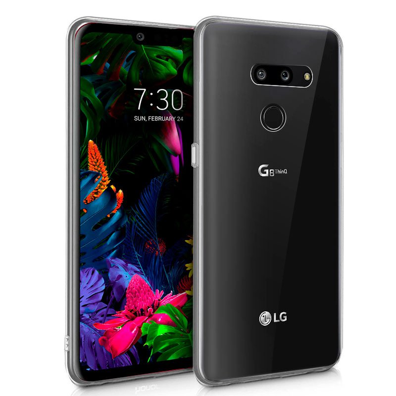 Capa silicone para LG G8 ThinQ (transparente)