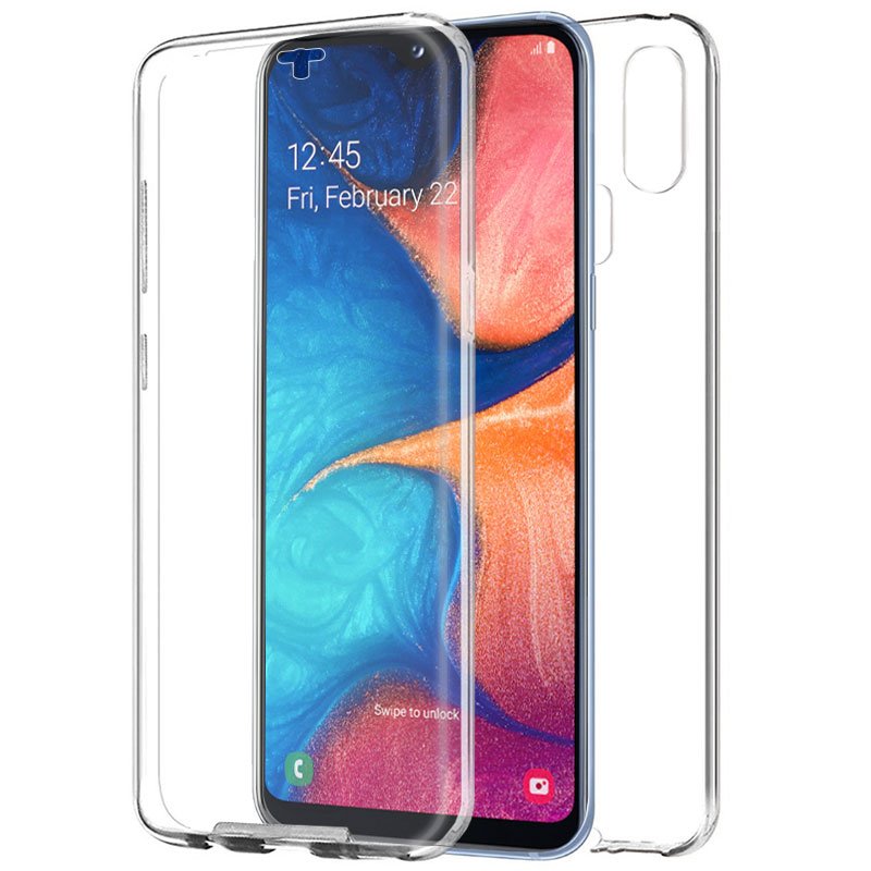 Capa silicone 3D Samsung A202 Galaxy A20e (frente e verso transparentes)