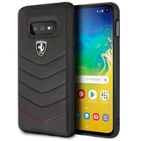 Capa Samsung G970 Galaxy S10e Ferrari Couro Preto