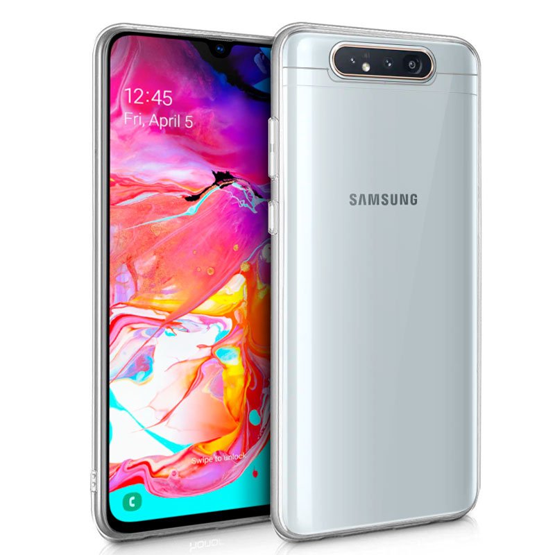 Capa Silicone Samsung A805 Galaxy A80 (Transparente)