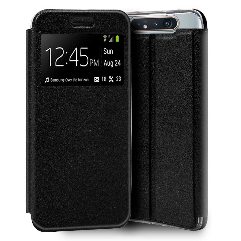 Capa Flip Samsung A805 Galaxy A80 Smooth Black