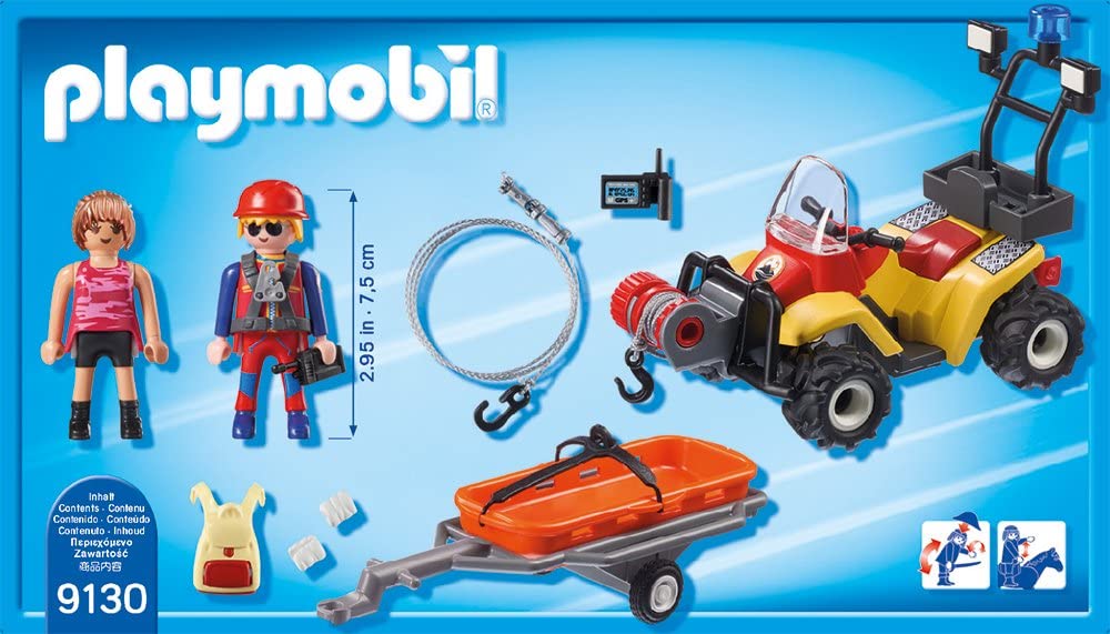 Playmobil 9130 Moto 4 de resgaste na montanha