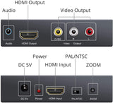 Conversor de Video HDMI para CVBS / RCA com Jack 3,5mm