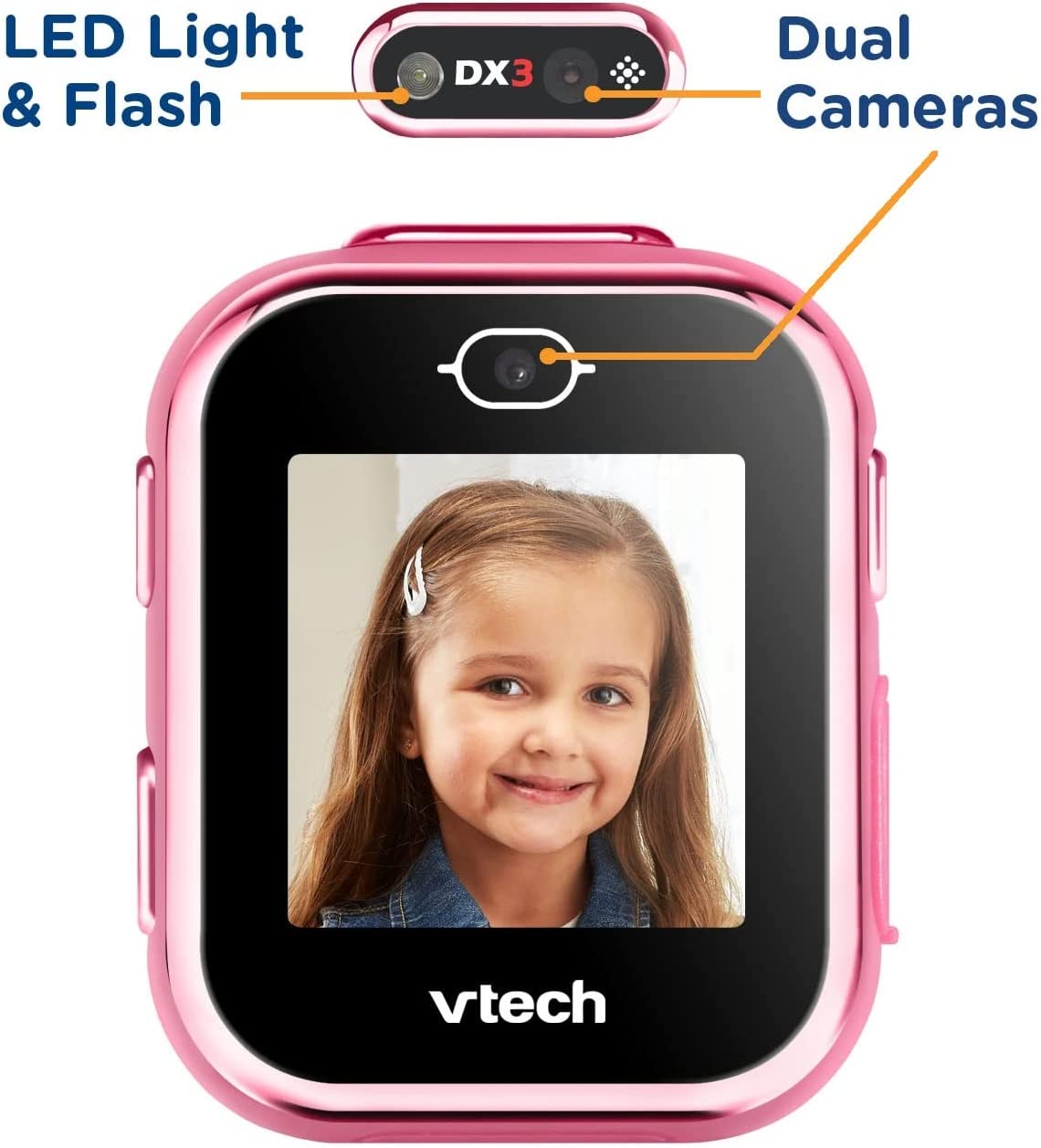 VTech KidiZoom DX3 Smartwatch Infantil Rosa (NOVA VERSÃO)