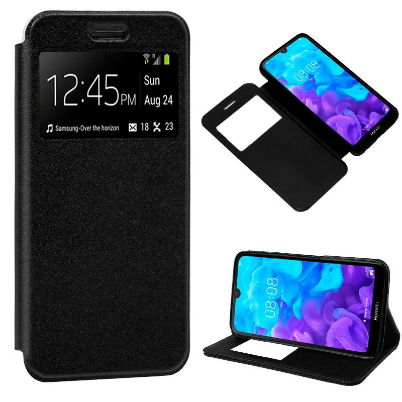 Capa Flip Huawei Y5 (2019) Plain Black