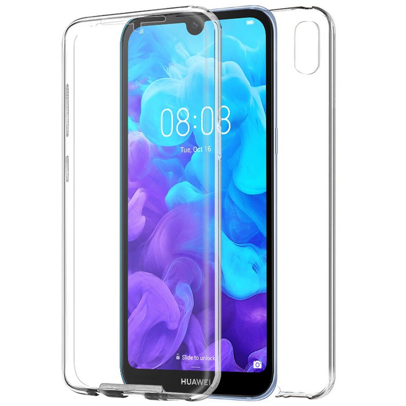 Capa Silicone 3D Huawei Y5 (2019) Transparente Frente + Traseira