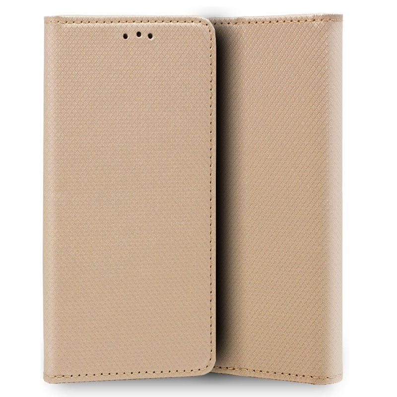 Capa Flip para iPhone X / iPhone XS Plain Bege