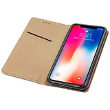 Capa Flip para iPhone X / iPhone XS Plain Bege