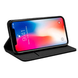 Capa Flip para iPhone X / IPhone XS Preto Simples