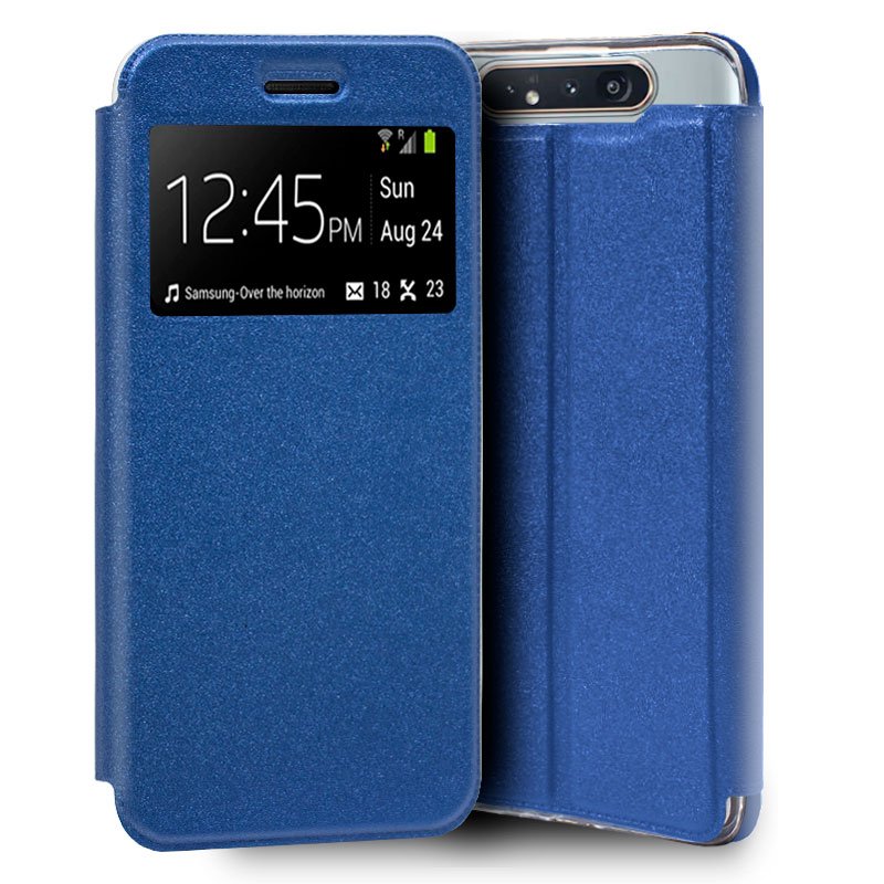 Capa Flip Samsung A805 Galaxy A80 Plain Blue