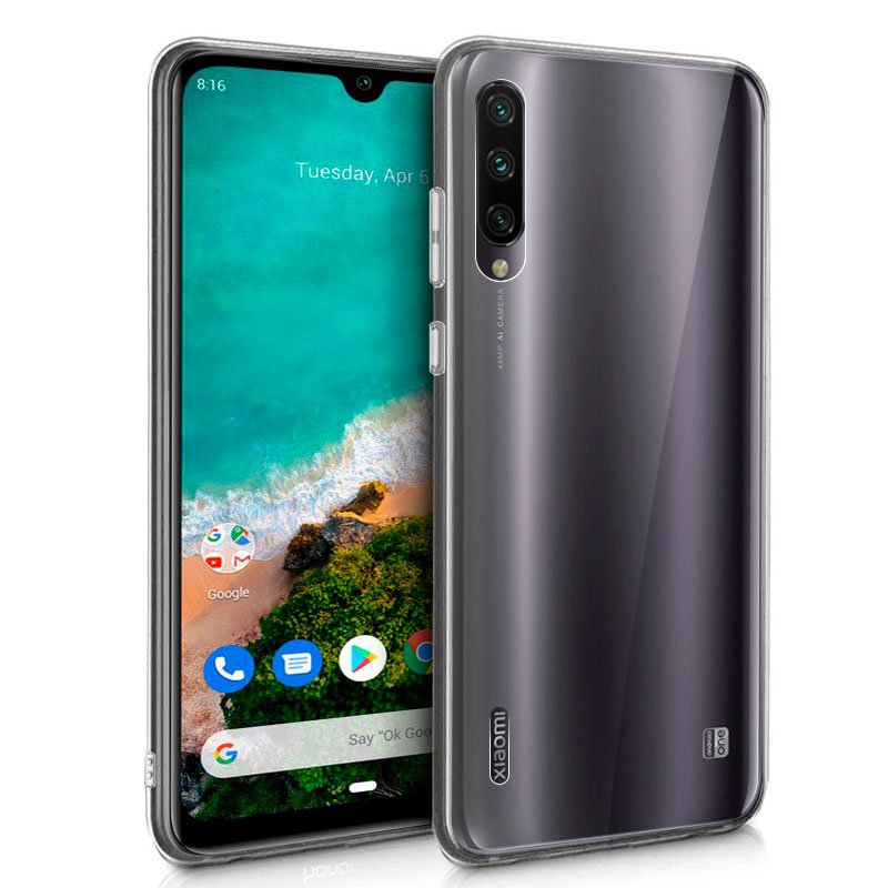 Capa silicone para Xiaomi Mi A3 (transparente)