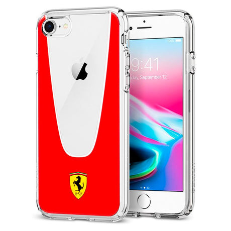 Capa IPhone 7/8 / SE (2020) Ferrari Linha Vermelha Transparente