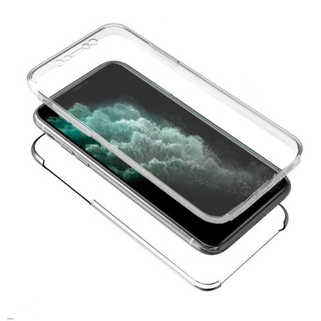 Capa silicone 3D para iPhone 11 Pro Max (frente e verso transparentes)