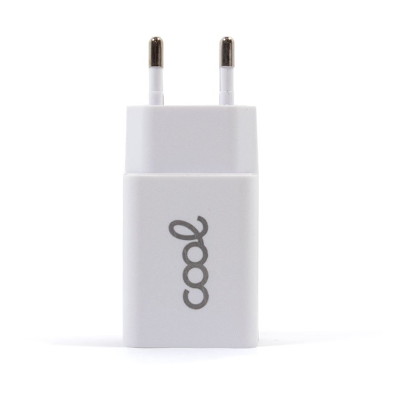 Carregador 1 x USB 2,1 A branco