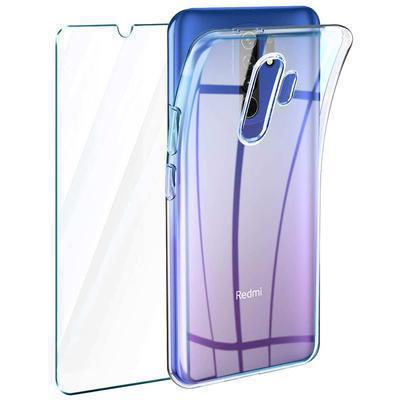 Protetor Vidro Temperado + Capa Silicone Xiaomi Redmi 9 Transparente