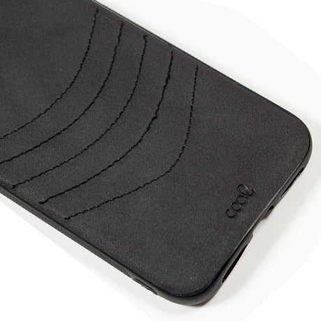 Capa Couro para Xiaomi Mi 9 Lite Bordada em Preto