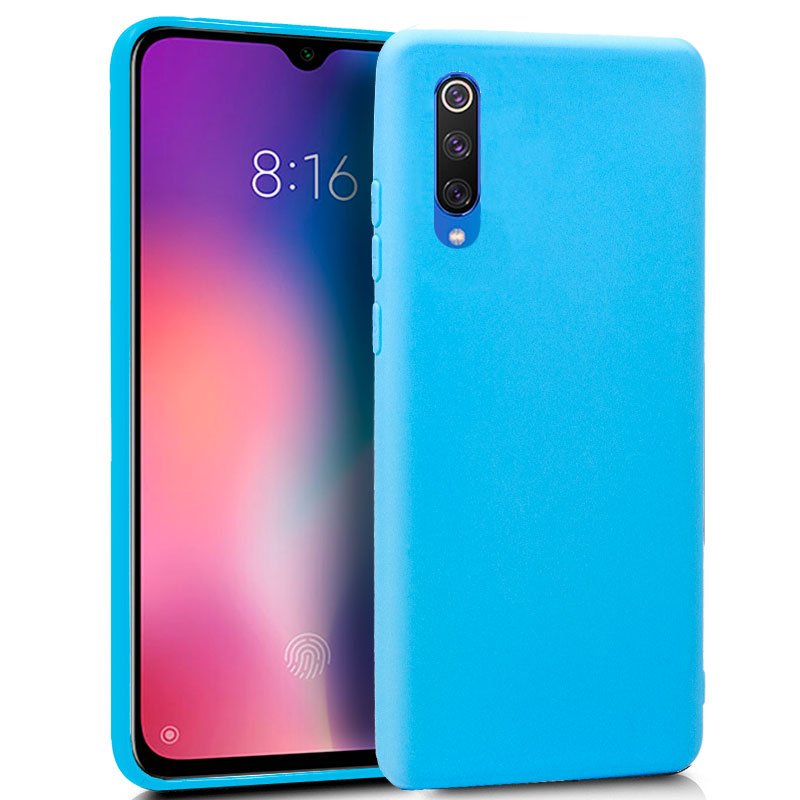 Capa silicone para Xiaomi Mi 9 SE (azul claro)