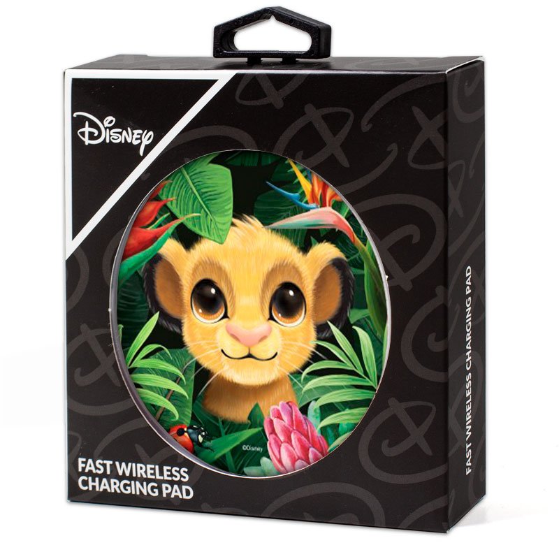 Carregador Dock Qi Wireless Disney Simba (Quick Charge)