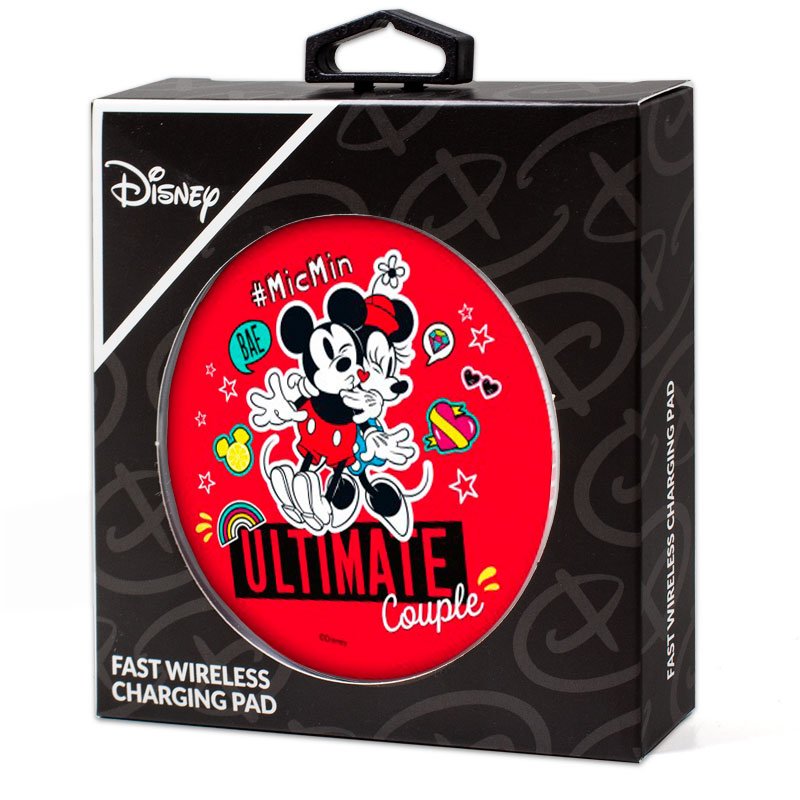 Carregador Dock Qi Wireless Disney Vermelho (Quick Charge)