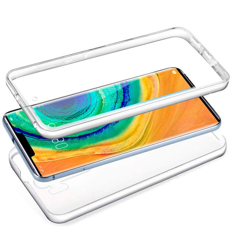 Capa silicone 360 para Huawei Mate 30 Pro (frente e verso transparentes)