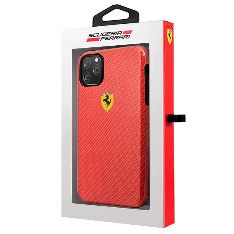 Capa IPhone 11 Pro Max Case Ferrari Hard Red