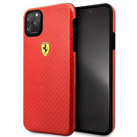 Capa IPhone 11 Pro Max Case Ferrari Hard Red