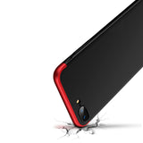 Capa de proteção GKK 360 frontal e traseira capa de corpo inteiro Apple iPhone 8 - 7 vermelho