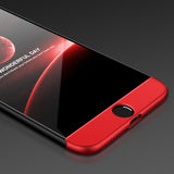 Capa de proteção GKK 360 frontal e traseira capa de corpo inteiro Apple iPhone 8 - 7 vermelho