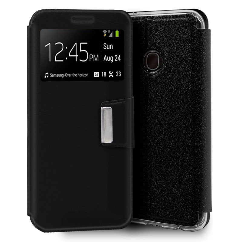 Capa Flip Samsung A202 Galaxy A20e Plain Preto