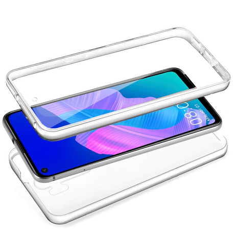 Capa silicone 3D para Huawei P40 Lite E (frente e verso transparentes)